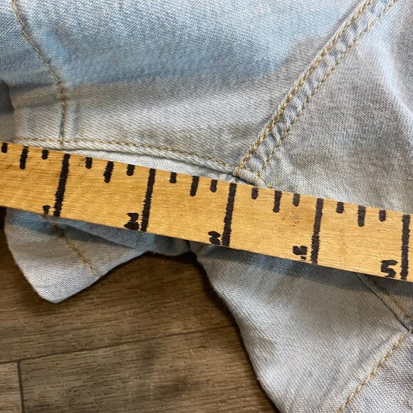 Levi's Short Sleeve Denim Romper Women's XXL Lightwash - Picture 10 of 11